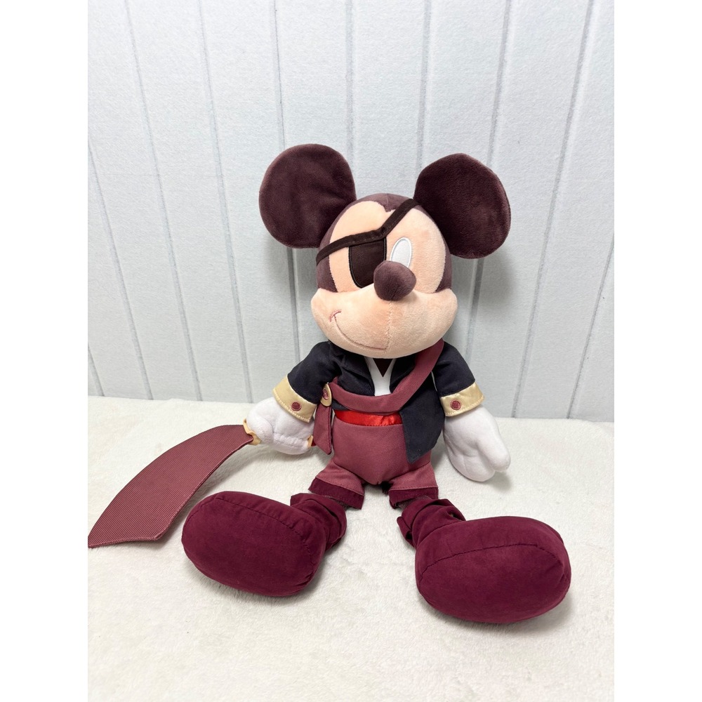 Disney‎ Parks Pirates of the Caribbean Mickey Mouse Pirate Plush Eye Patch 17"